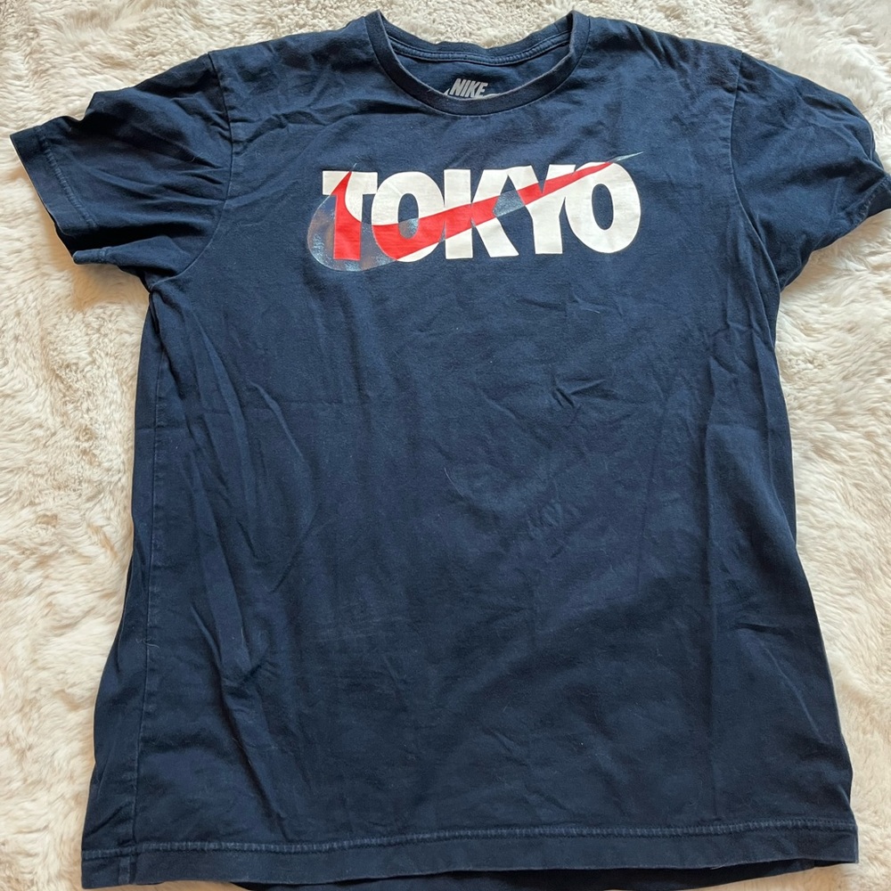 Nike Tokyo Blue Tee fits as small